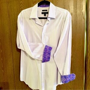 Jhane Barnes unique shirt!  Great inner- cuff and collar contrasting material.